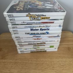 Nintendo Wii 14 Game Lot All CIB Good Condition - Cash Only