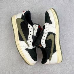 Jordan 1 Retro Low OG SP Travis Scott Olive 26 Durable for Sale in