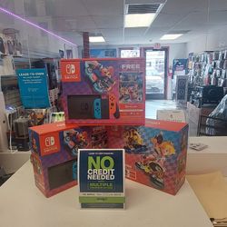 Nintendo Switch With Free MarioKart 8 Deluxe Game On Payments With $39 Down