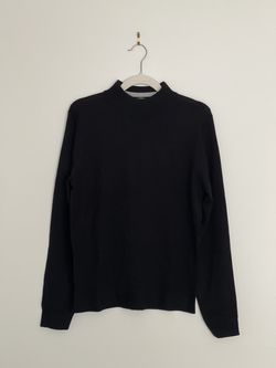 Men's Mock-Neck Sweater — Black