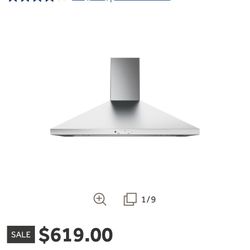 GE® 36" Wall-Mount Pyramid Chimney Hood