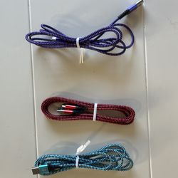 3  ~ 6’ iPhone chargers