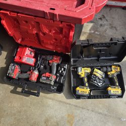 Milwaukee & Dewalt Drill Kit