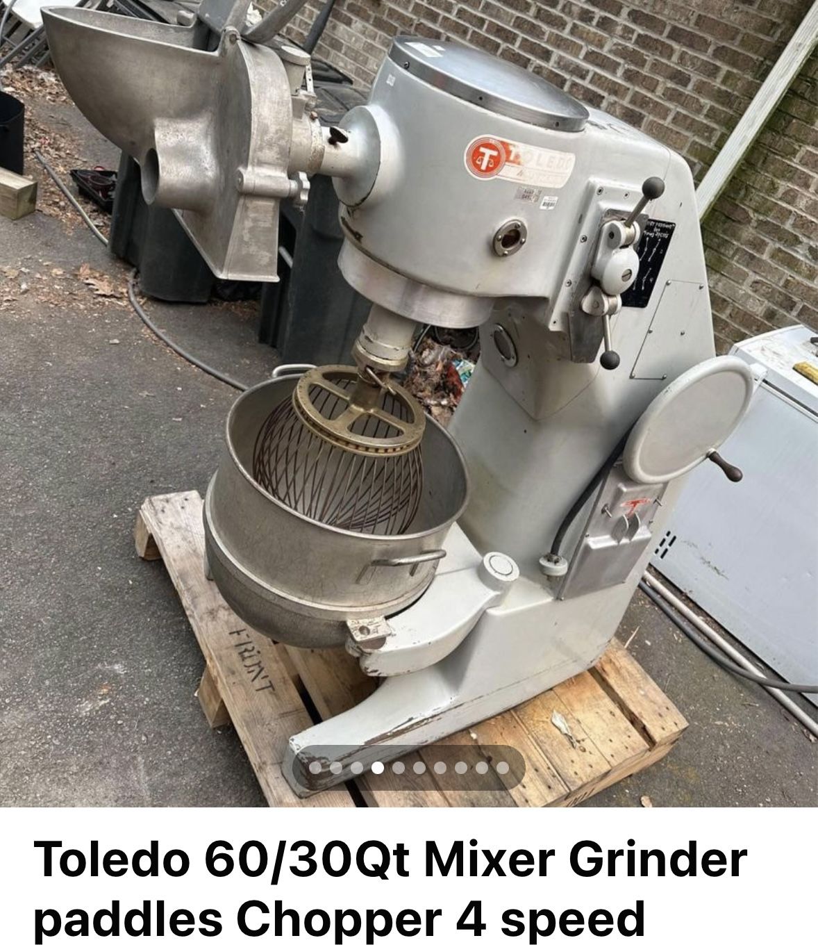Toledo 60/30qt Mixer And Attachments