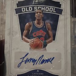 Larry Nance Autograph card