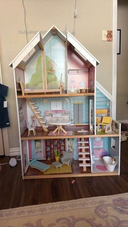 KidKraft Wooden Dollhouse with Furniture