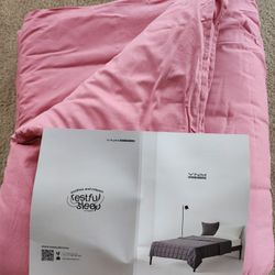 New YnM Exclusive Weighted Blanket, Soothing Organic Long Stapled Cotton 80"×87" 20lb