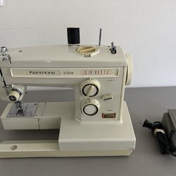 Vintage 1970s Kenmore Sewing Machine Model 158.13512- All Steel Japan Serviced