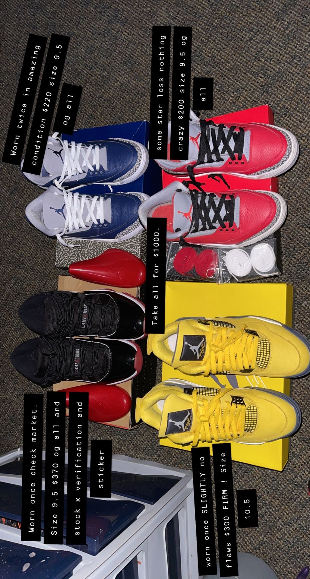 Jordan Bundle Or Can Sell Separately Check Pic For Size And  display picture 2