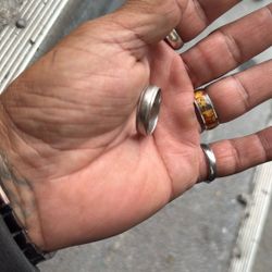 Platinum Ring Wedding Band 9 1/2 Grams 