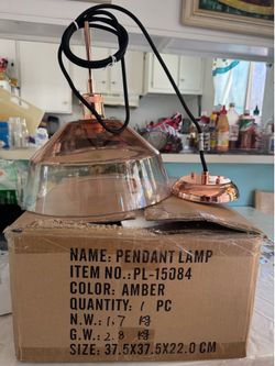 Amber Pendant Lamp