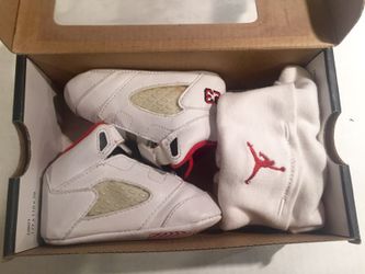 Retro Jordan 5 fire red size 2c supreme 2006 nike