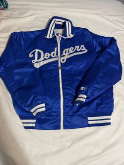 Vintage Starter LA Dodgers Satin Bomber Jacket Size XXL