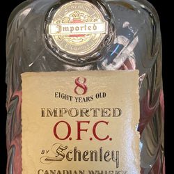 Vintage O.F.C. Liquor Bottle Flask 1953 Rare 