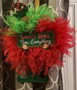 Elf Christmas Wreath