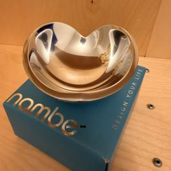 Nambe Silver Small Heart Shaped Bowl