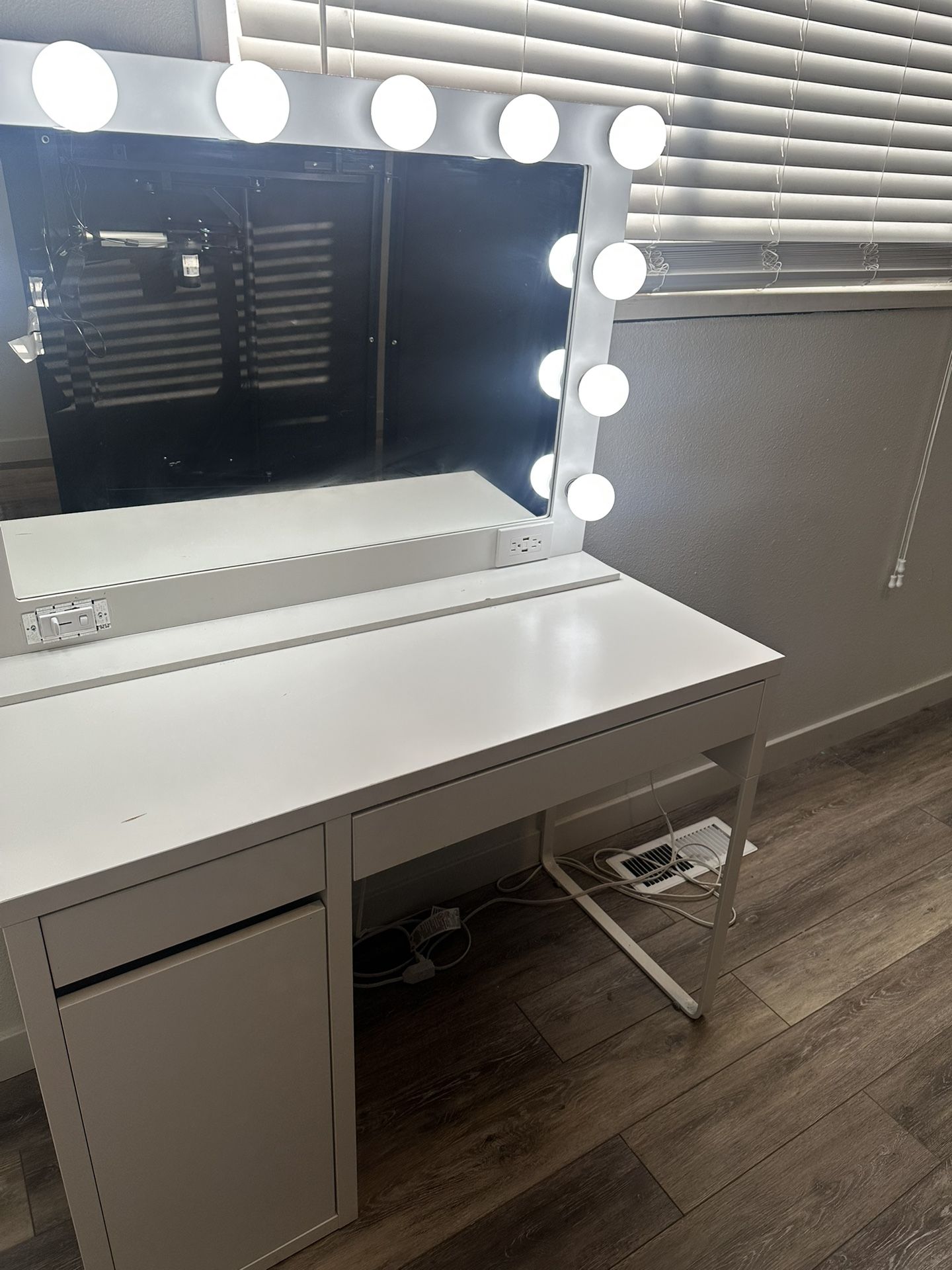White vanity Mirror Only