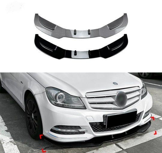 Mercedes Benz C300 Front Bumper lip splitters for w(contact info removed)-2014 C350