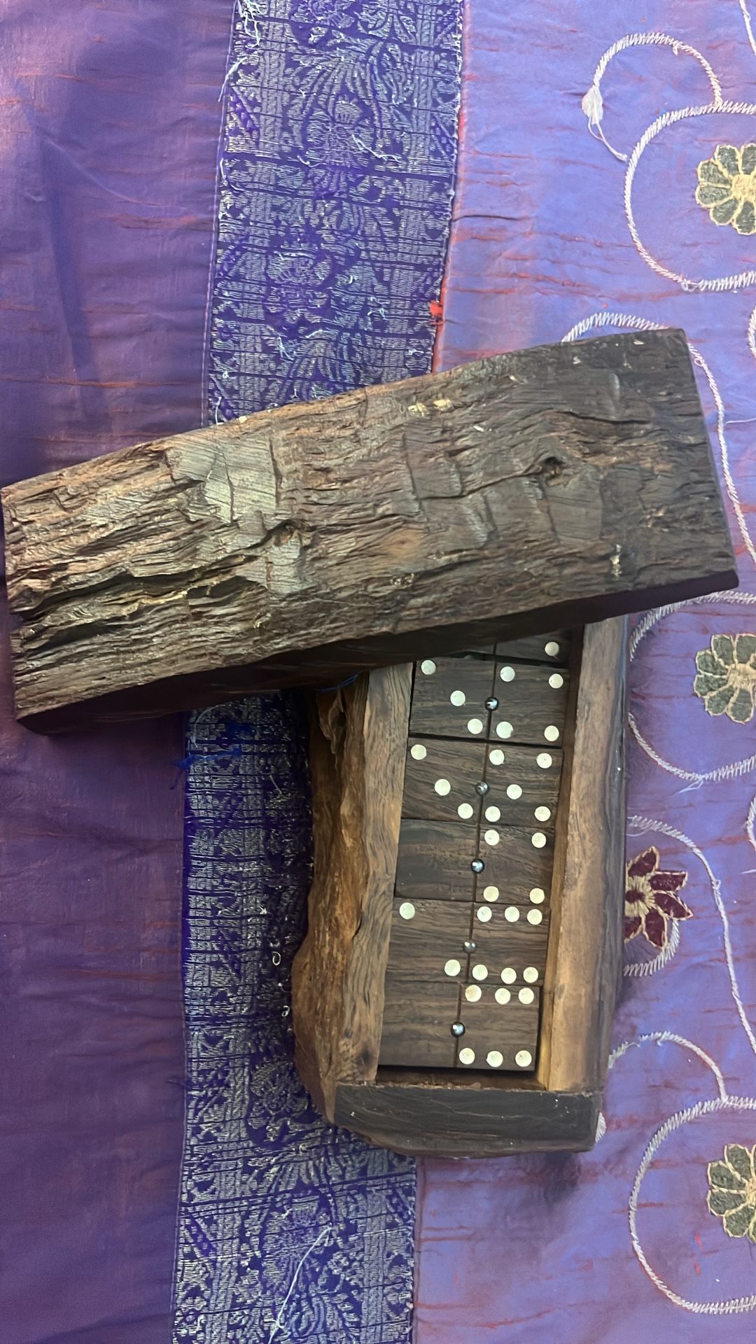 Wood Carve Domino Case