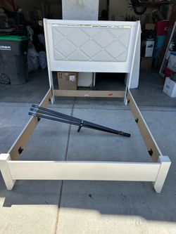 White Ashley bed frame