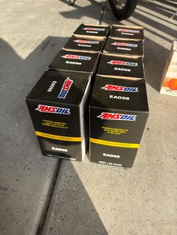 Amsoil and Fram Oil filters, air filter