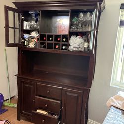Wine Bar Hutch Cabinet