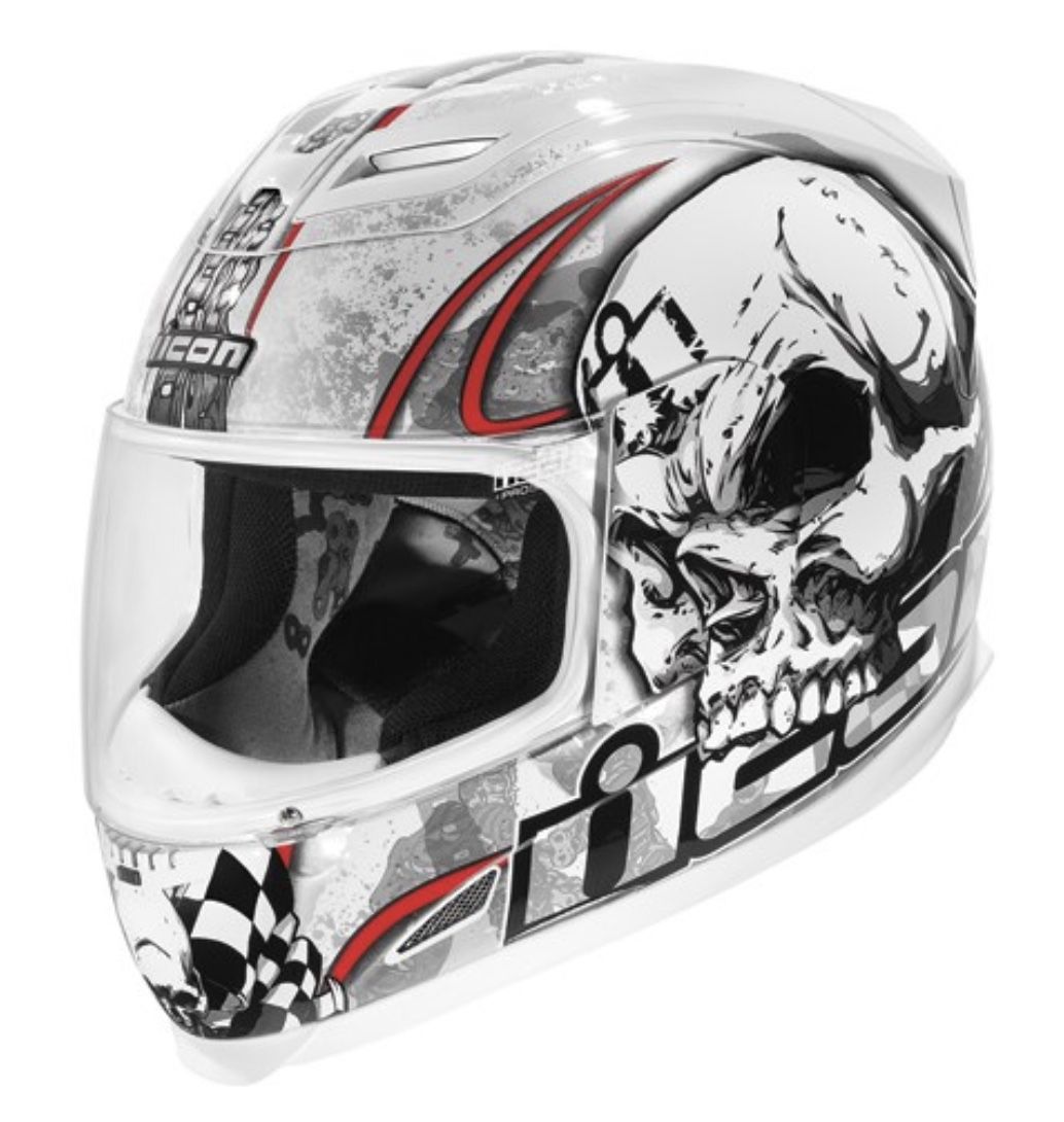 Icon Airframe Death or Glory Full Face Women’s Helmet - Gloss White - Size XXS