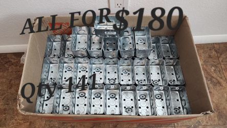 NEW Steel City 1-Gang Metal Electrical Boxes – 141 PCS Bulk