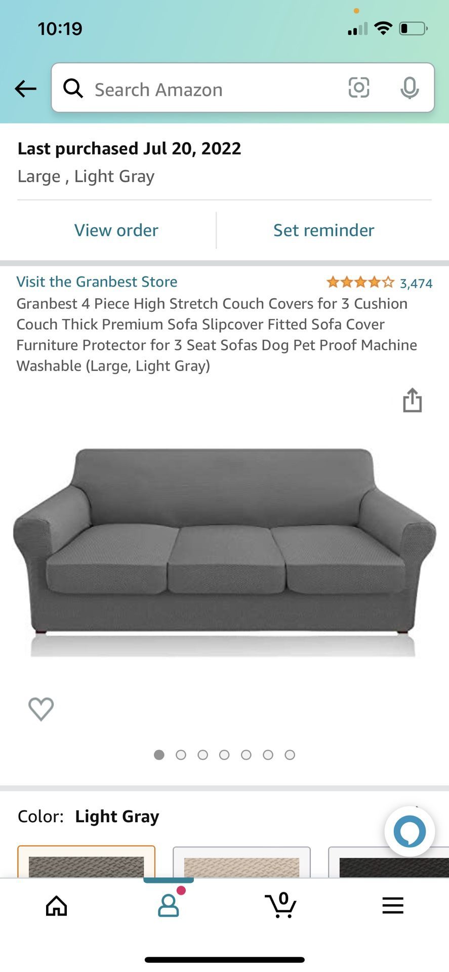 Grey Couch Cover