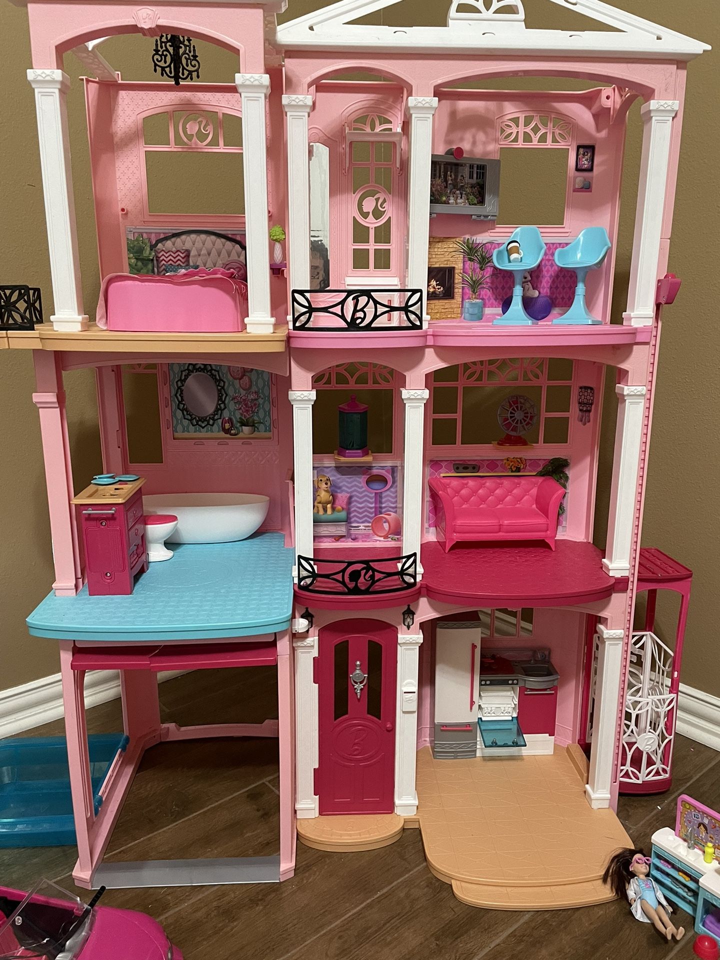 Barbie Dream House, Dolls, And Accessories for Sale in Spring, TX