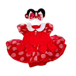 Disney Minnie Mouse Costume Bodysuit for Baby Infant Sz 3-6 months NWOT