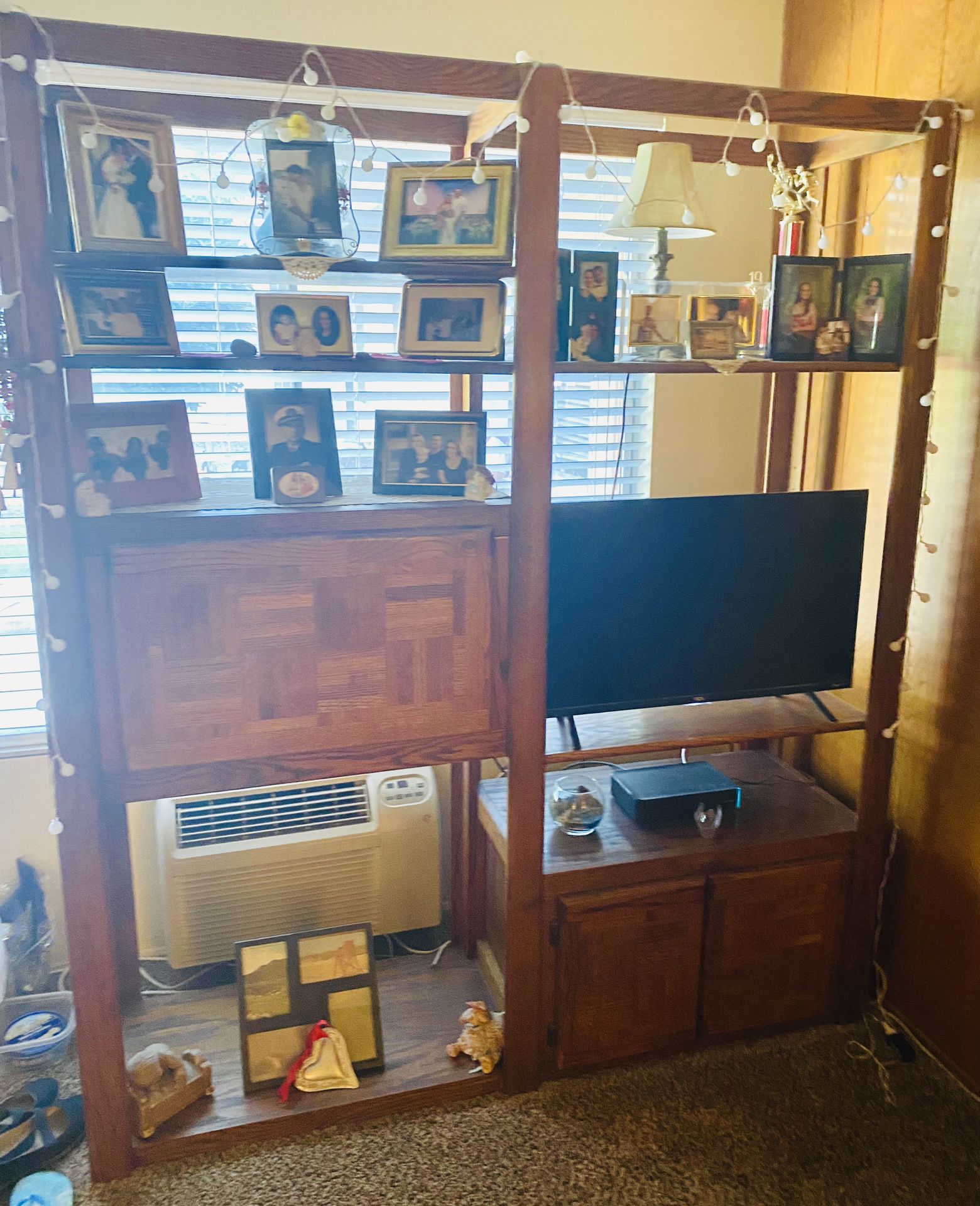  Bookshelf-Cabinet-Display  W/ Adjustable Shelves