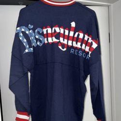 NWT Disney Parks Disneyland Americana Red White Blue Spirit Jersey Small S