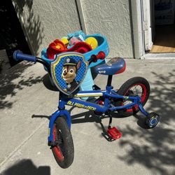 Paw Patrol Toddler Bike w/training wheels