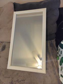 White Medicine cabinet with glass door