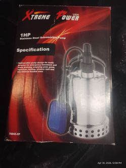 $100 XTREME POWERED STAINLESS STEEL SUBMIRSABLE PUMP