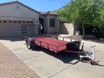 2020 Parker Performance 83x14 utility toy hauler trailer excellent condition
