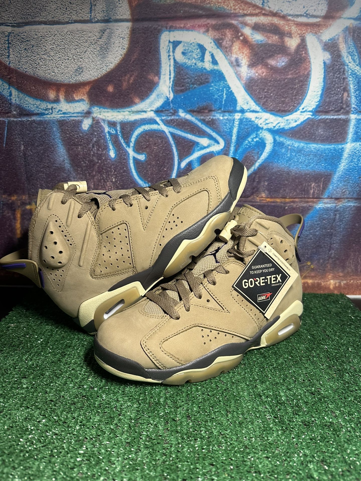 Jordan 6 Retro Gore-tex Brown Kelp 7.5w & 8w New 