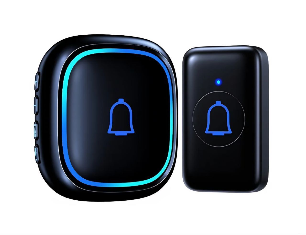 IP66 Doorbell Wireless Classroom Doorbell Waterproof & Dustproof with 66 Chimes Loud 115dB Door Bell Ringer 1000ft Range Electric Doorbells 7 Levels V