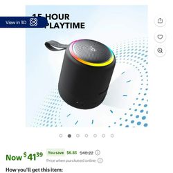 Sound Core Pro Speaker Black Handheld 