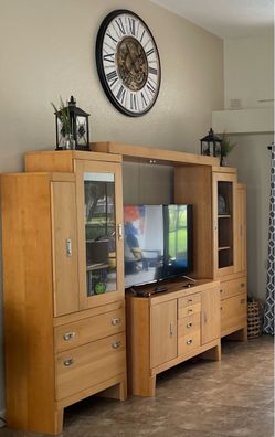 Entertainment center (solid wood)