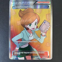 Pokemon TCG Full Art Holo Professor Juniper Card 116/116 Plasma Freeze LP