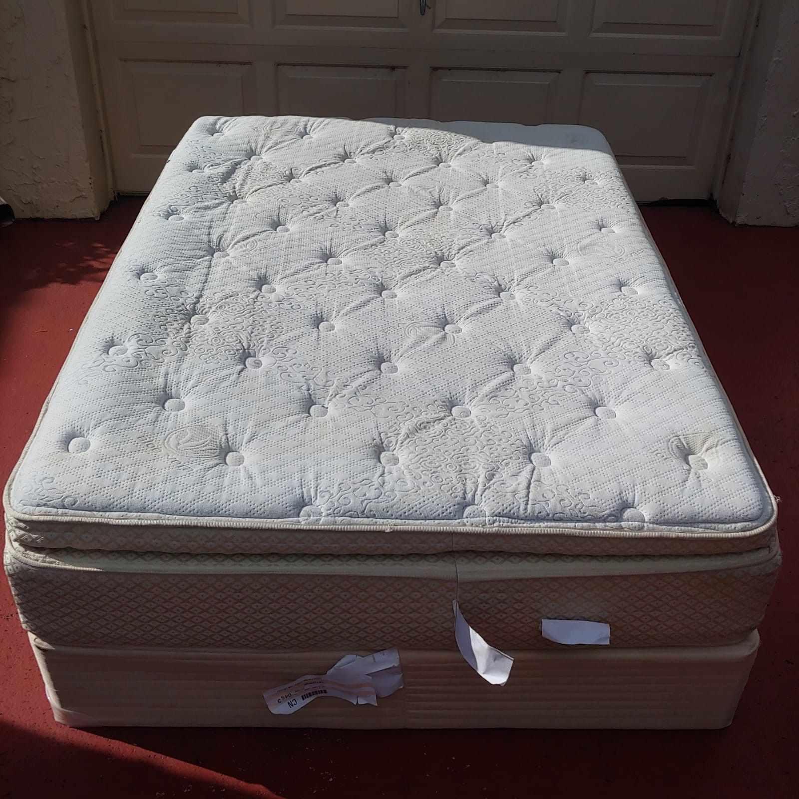 Twin bed with box + frame+ mattress