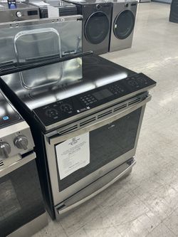 GE Smart Slide In Electric Convection Range