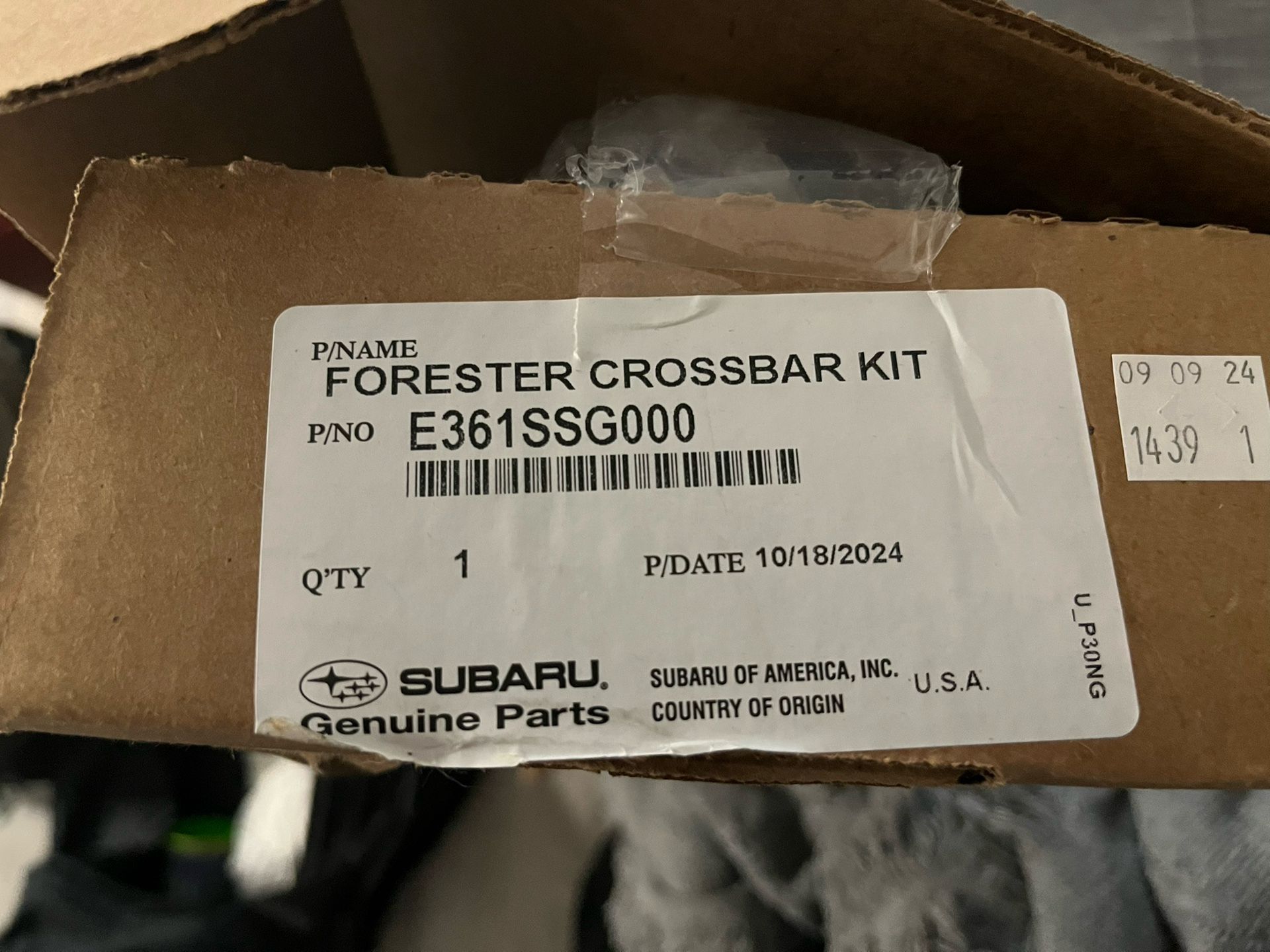 Subaru Forester Crossbar (Aero) Kit (2014-2018)