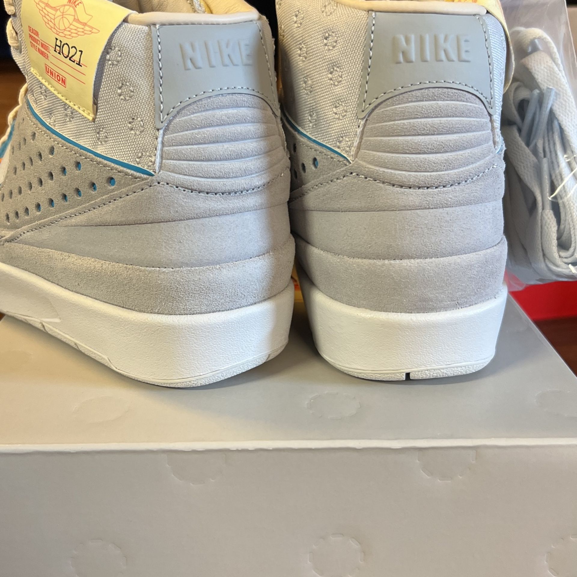 Jordan 2 Union Grey Fog Size 8