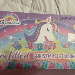 Unicorn Christmas Gifts for Girls, Christmas Stocking Stuffers for Girls with Pink Christmas Stockings Unicorn Christmas Tumbler and Unicorn Carrying 