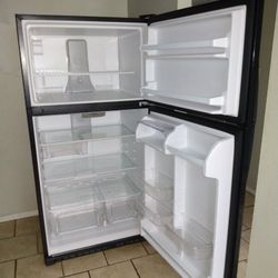 Black Whirlpool Refrigerator (Used)