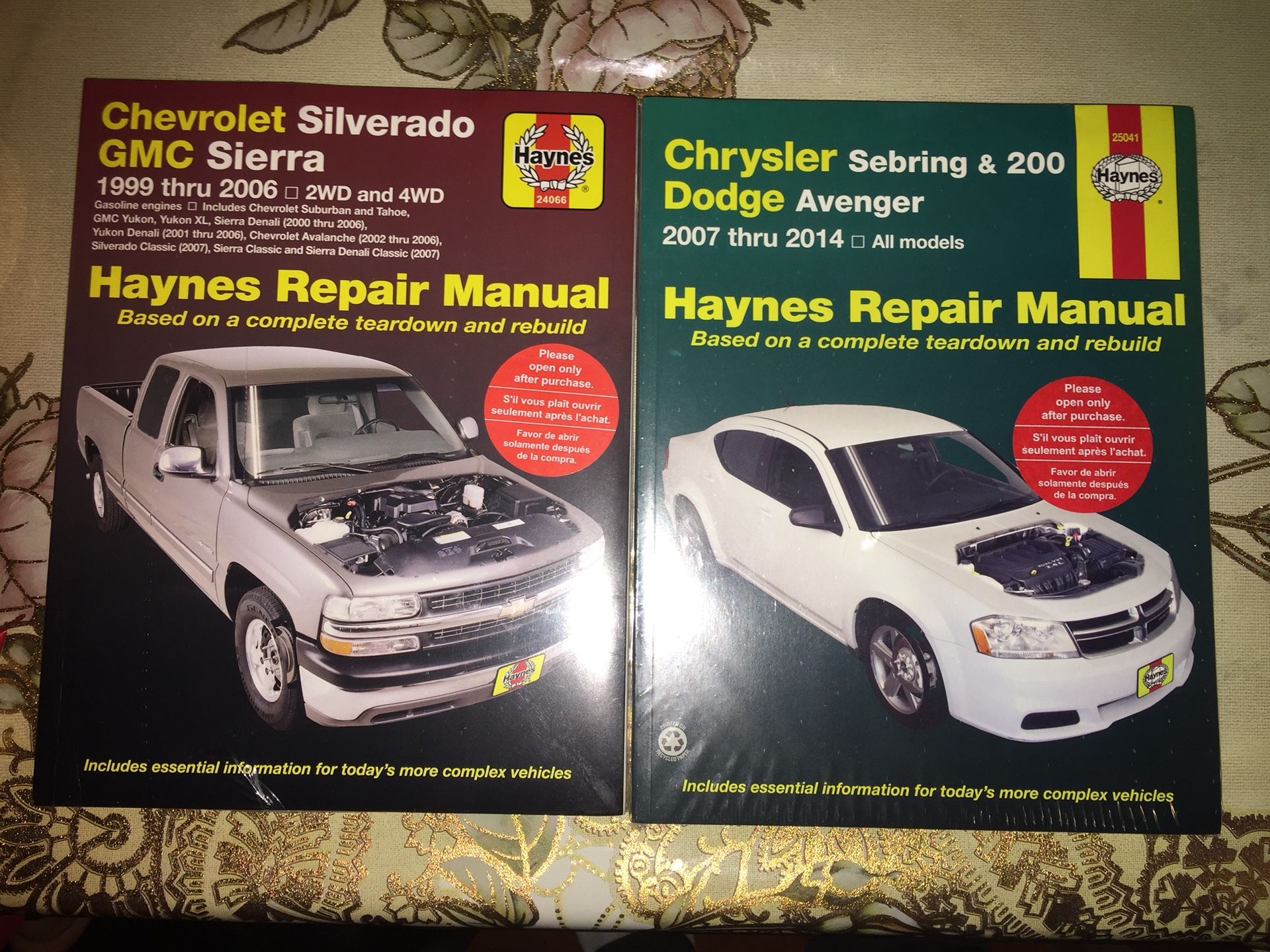 Haynes Repair Manual 24066 & Haynes Repair Manual 25041