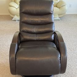 Leather Revolving Rocker Recliner